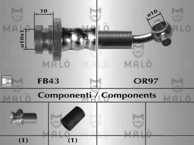 Тормозной шланг MALÒ купить