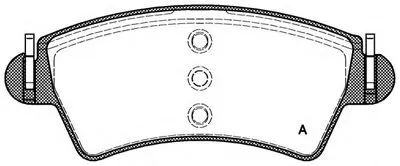 Комплект тормозных колодок, дисковый тормоз ADVANCE OPEN PARTS купить