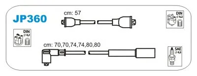 Комплект проводов зажигания JANMOR купить