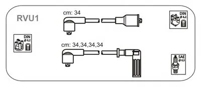 Комплект проводов зажигания JANMOR купить
