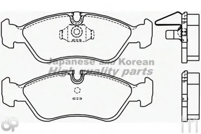 Комплект тормозных колодок, дисковый тормоз ASHUKI купить