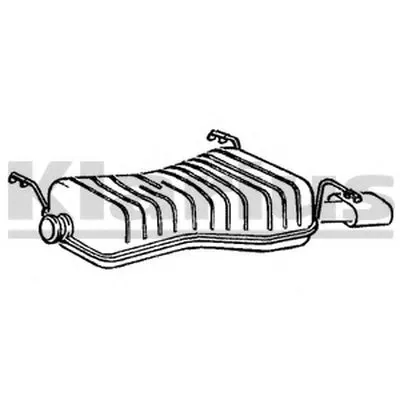 Глушитель выхлопных газов конечный KLARIUS купить