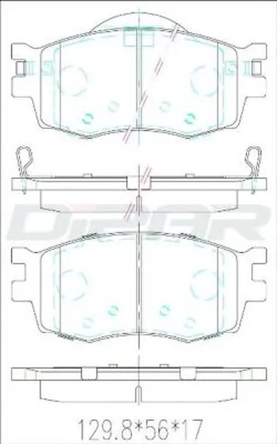 Комплект тормозных колодок, дисковый тормоз DITAS купить