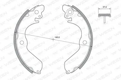 Комплект тормозных колодок WEEN купить