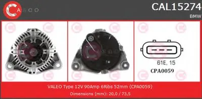 Генератор GENUINE SERIES CASCO купить