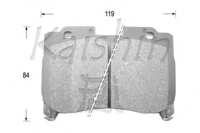 Комплект тормозных колодок, дисковый тормоз KAISHIN купить