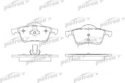 Комплект тормозных колодок, дисковый тормоз PATRON купить