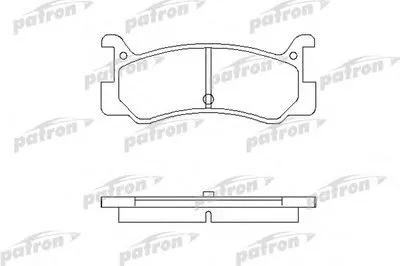 Комплект тормозных колодок, дисковый тормоз PATRON купить