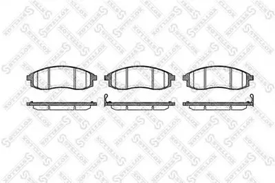 Комплект тормозных колодок, дисковый тормоз STELLOX купить