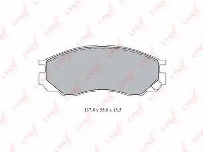 Комплект тормозных колодок, дисковый тормоз LYNXauto купить