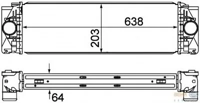 Интеркулер BEHR HELLA SERVICE Version ALTERNATIVE BEHR HELLA SERVICE купить