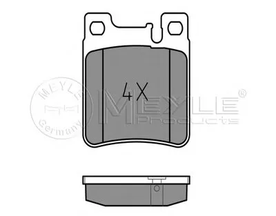 Комплект тормозных колодок, дисковый тормоз PLATINUM PAD MEYLE купить