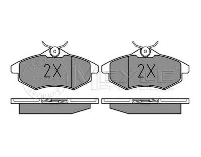 Комплект тормозных колодок, дисковый тормоз PLATINUM PAD MEYLE купить