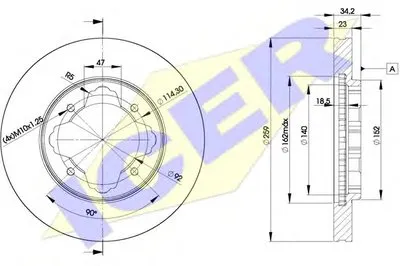 Тормозной диск ICER купить