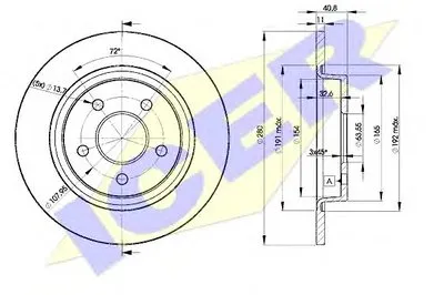 Тормозной диск ICER купить
