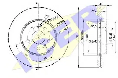 Тормозной диск ICER купить