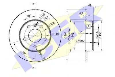 Тормозной диск ICER купить