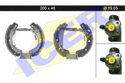 Комплект тормозных колодок ICER купить