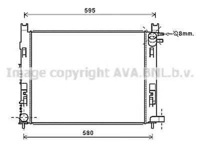 Радиатор, охлаждение двигателя AVA QUALITY COOLING купить