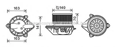 Электродвигатель, вентиляция салона AVA QUALITY COOLING купить