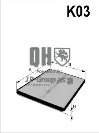 Фильтр, воздух во внутренном пространстве QH JP GROUP купить