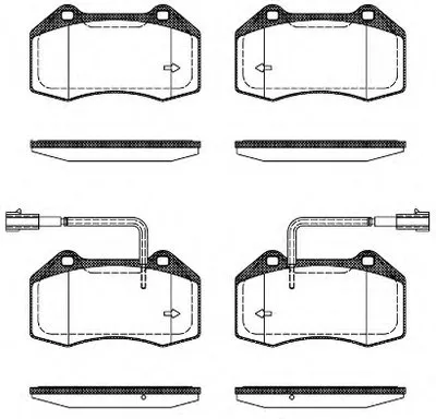 Комплект тормозных колодок, дисковый тормоз KAWE купить
