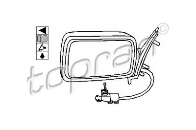 Наружное зеркало TOPRAN купить