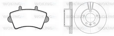 Комплект тормозов, дисковый тормозной механизм WOKING купить
