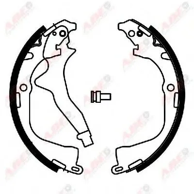 Комплект тормозных колодок ABE купить