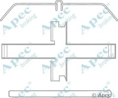 Комплектующие, тормозные колодки APEC braking купить