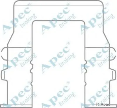 Комплектующие, тормозные колодки APEC braking купить