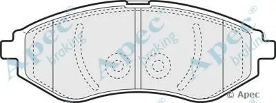 Комплект тормозных колодок, дисковый тормоз APEC braking купить