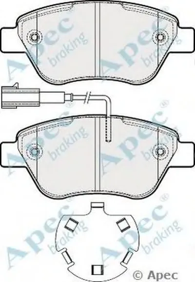 Комплект тормозных колодок, дисковый тормоз APEC braking купить