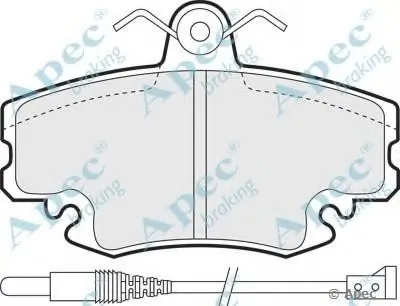 Комплект тормозных колодок, дисковый тормоз APEC braking купить