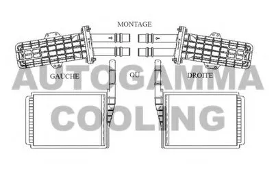 Теплообменник, отопление салона AUTOGAMMA купить