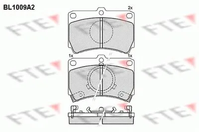 Комплект тормозных колодок, дисковый тормоз FTE купить