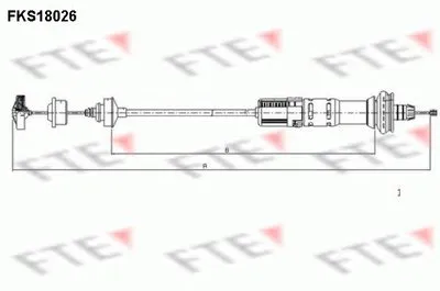 Тросик сцепления FTE купить