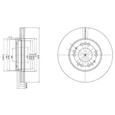 Тормозной диск DELPHI купить