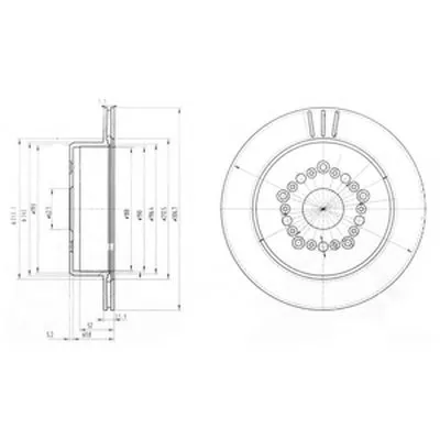 Тормозной диск DELPHI купить