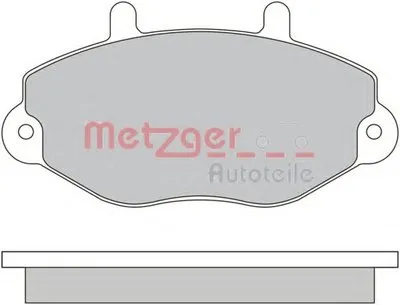 Комплект тормозных колодок, дисковый тормоз METZGER купить