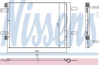 Конденсатор, кондиционер NISSENS купить