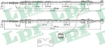 Трос, стояночная тормозная система LPR купить