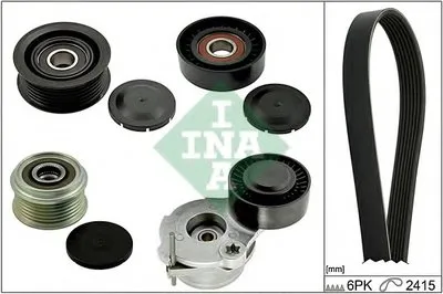 Поликлиновой ременный комплект INA купить