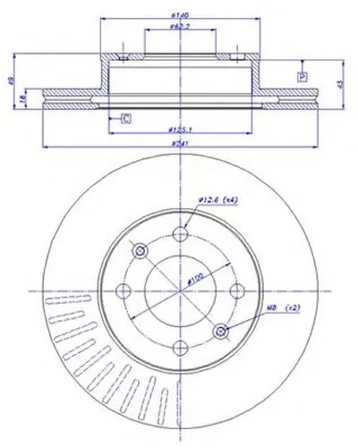 Тормозной диск CAR купить