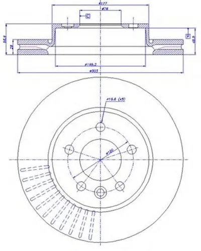Тормозной диск HC CAR купить