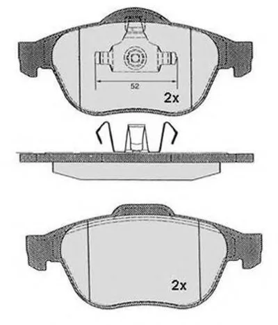 Комплект тормозных колодок, дисковый тормоз RAICAM купить