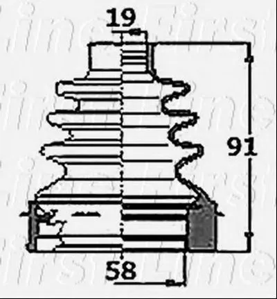 Пыльник, приводной вал FIRST LINE купить