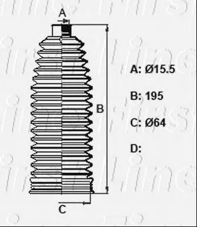 Пыльник, рулевое управление FIRST LINE купить
