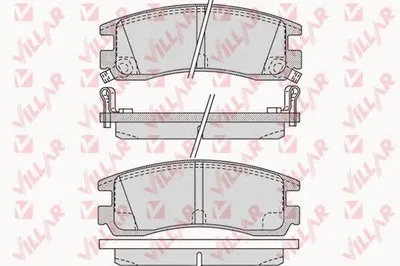 Комплект тормозных колодок, дисковый тормоз VILLAR купить