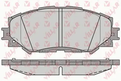 Комплект тормозных колодок, дисковый тормоз VILLAR купить
